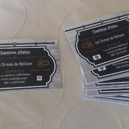 Bed & Breakfast Les Ormes De Belluire